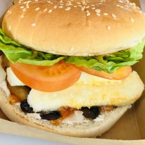 Halloumi burger