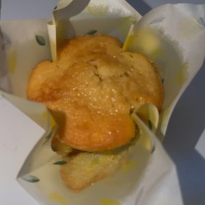 Lemon drizzle muffin